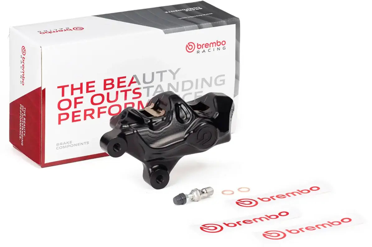 Brembo 484 Logonero Czarny Przedni Lewy Zacisk Hamulcowy