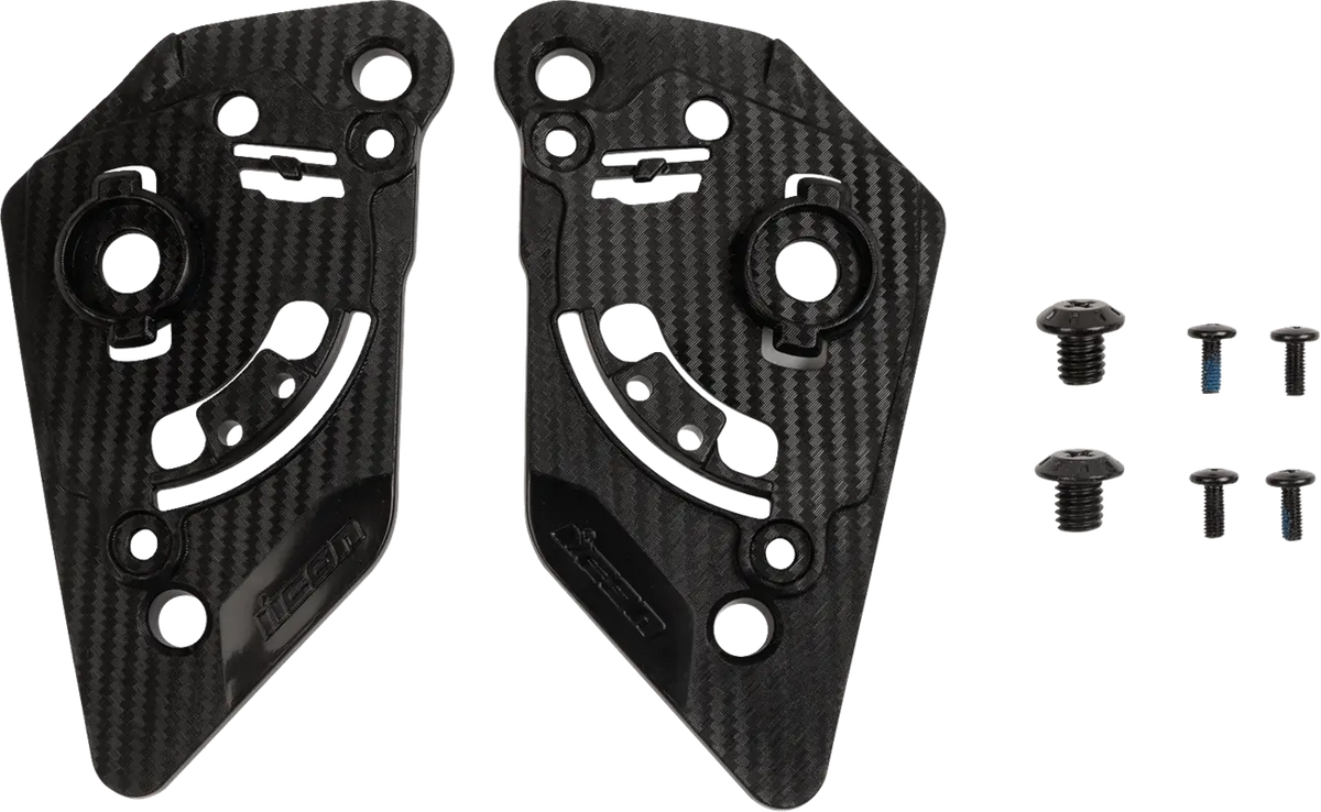 Icon Ultraflite Helmet Pivot Kit for Ultraflite Helmets Black