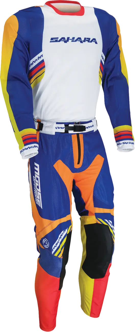 Moose Offroad Sahara Pants Blue/Orange Slim