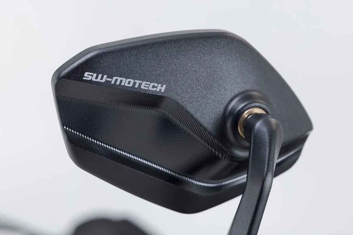Sw-motech Bar End Mirrors - Black Anodized Aluminum