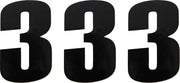 Moose Offroad Vinyl Race Numbers - 6" Black