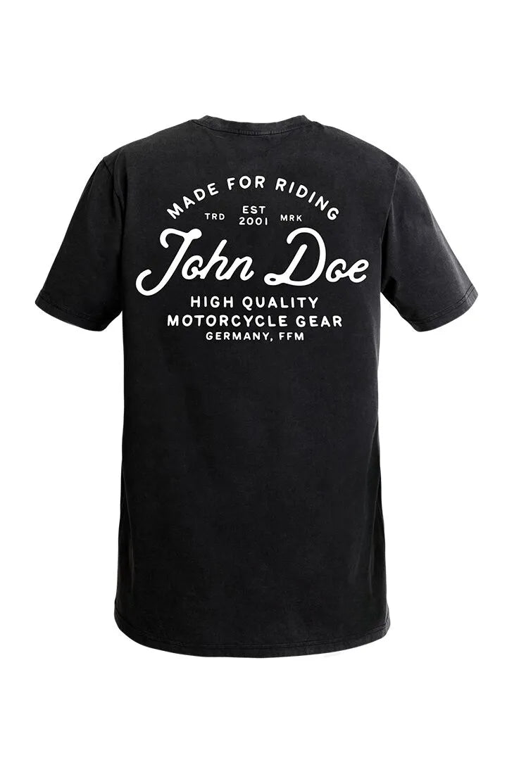 John Doe Lettering T-Shirt Black