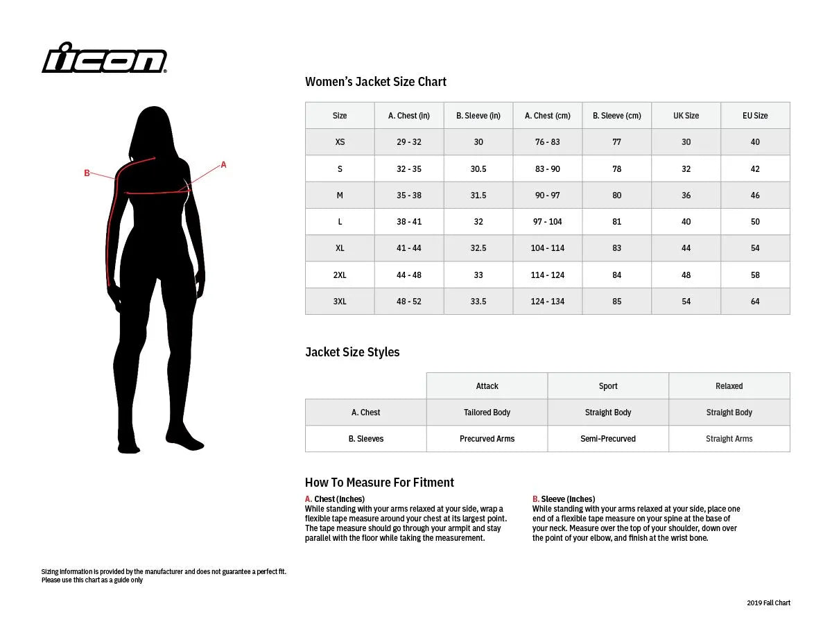 Icon Overlord3™ Women's Motorcycle Jacket - Black/Light Blue