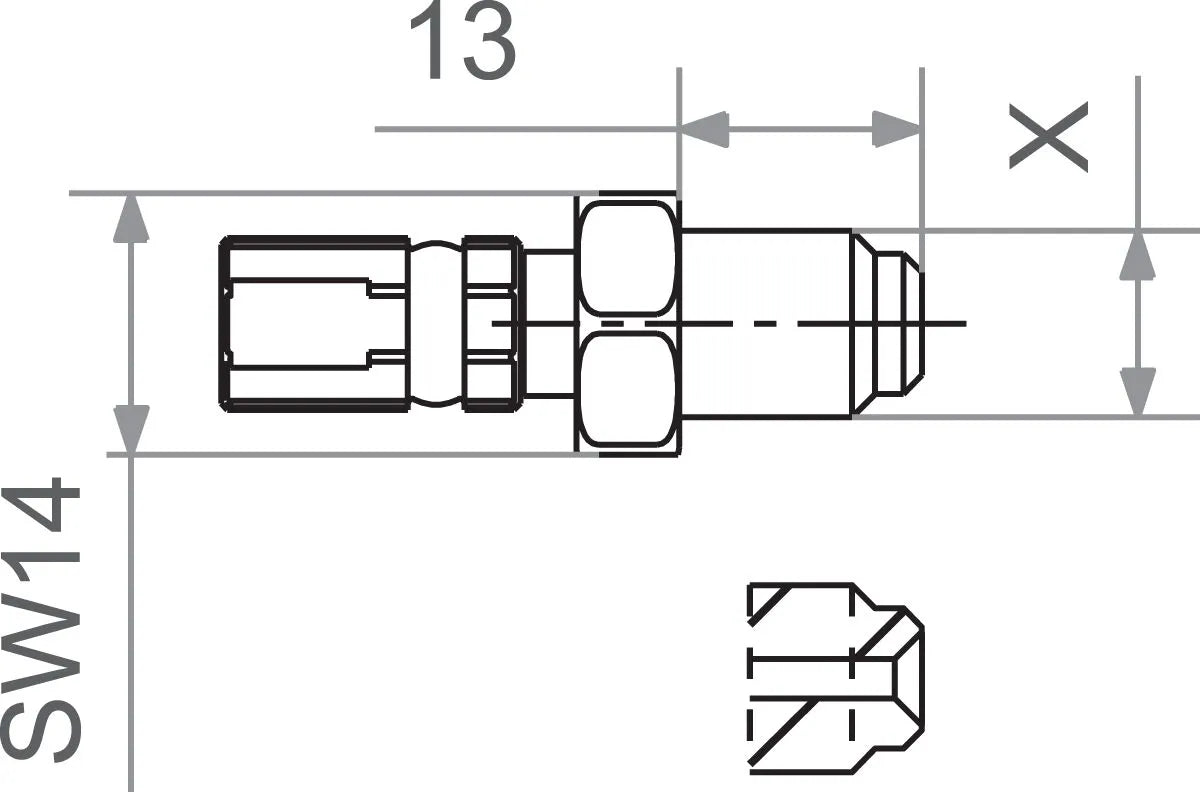 Złączka Trw Varioflex do węża M10 X 1.0