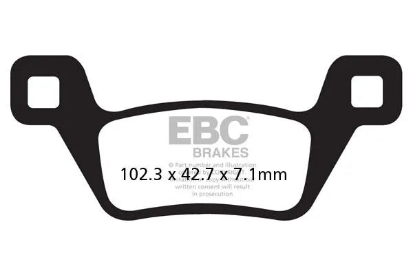 Ebc R Series Spiekane Klocki Hamulcowe Do Atv - Tył