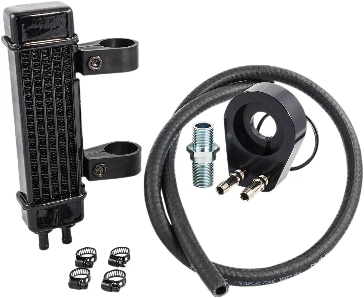 Jagg Oil Coolers Vertical Frame-mount Oil Cooler Kit