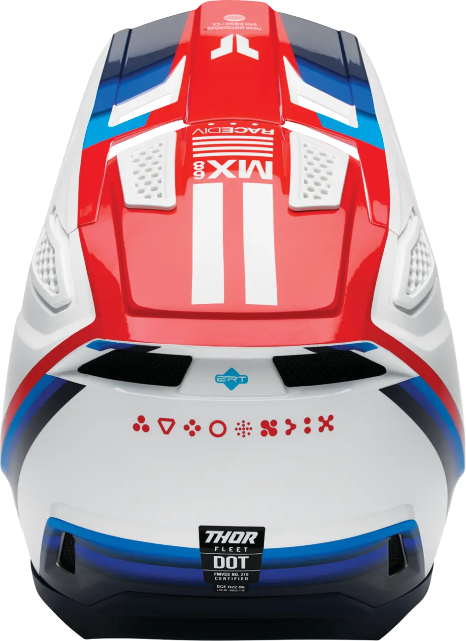 Thor Fleet Defy Helmet White/Red/Blue
