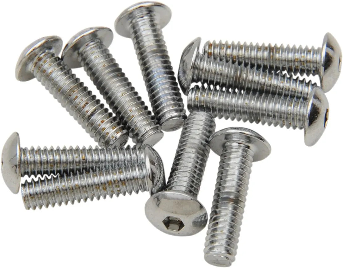 Drag Specialties Button Head Bolts 8-32 x 1/2"