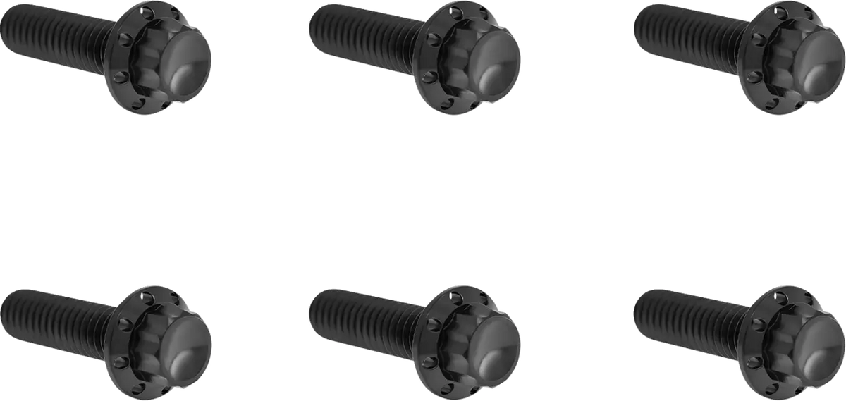 Arlen Ness Titanium 12-Point Top Cover Bolt Kit Black H-D TC M8