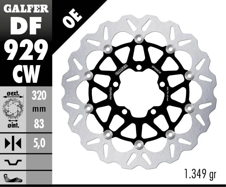Galfer Rotory Hamulcowe Do Motocykli - Pływająca Tarcza 320mm