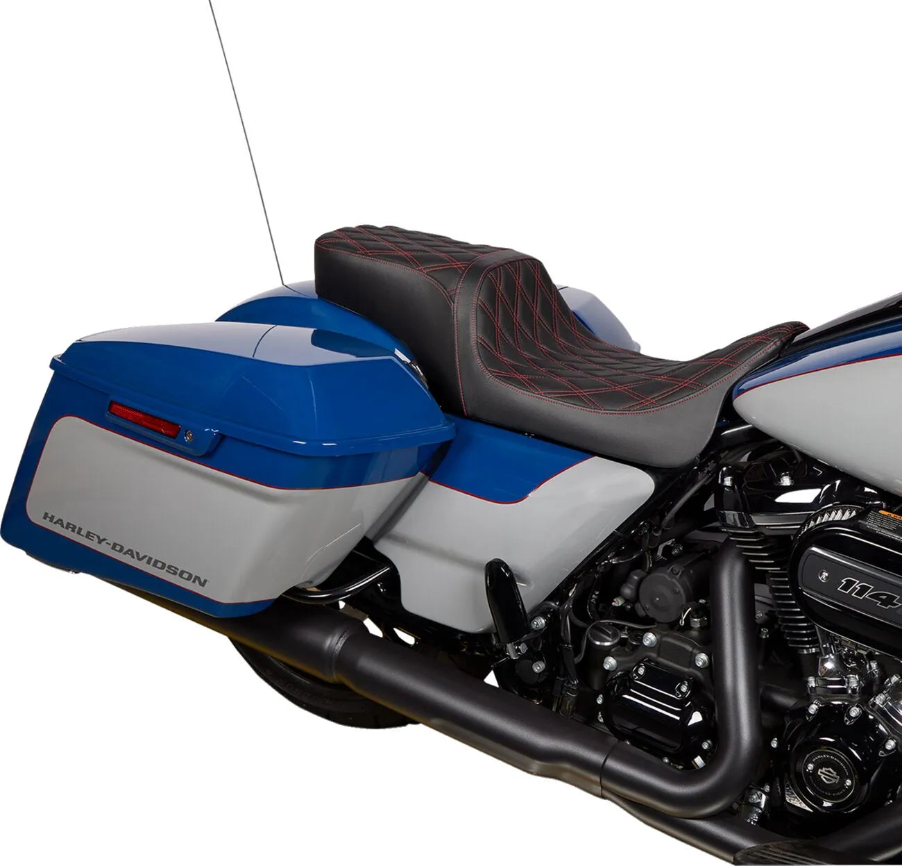 Drag Specialties Predator 2-up Seat - For Harley Davidson