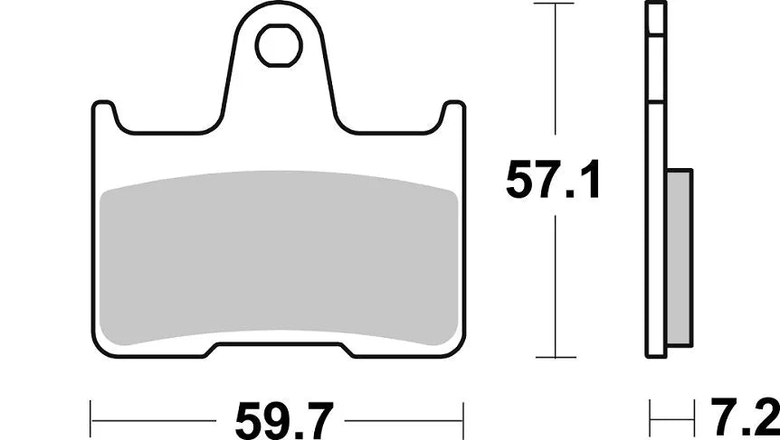 Sbs Psi Spiekane Metaliczne Klocki Hamulcowe Do Atv/utv - Przód I Tył