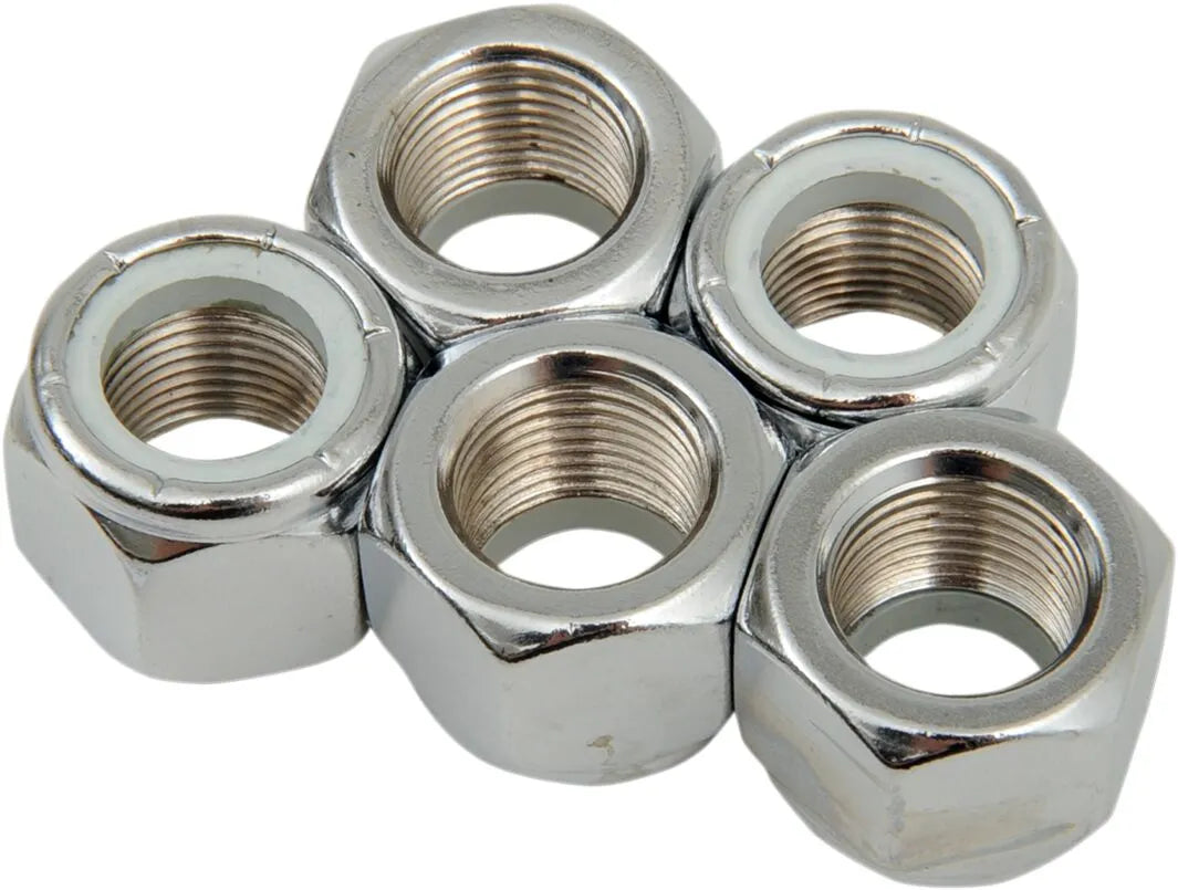 Drag Specialties 5/8-18 Chrome Nylon Insert Nut