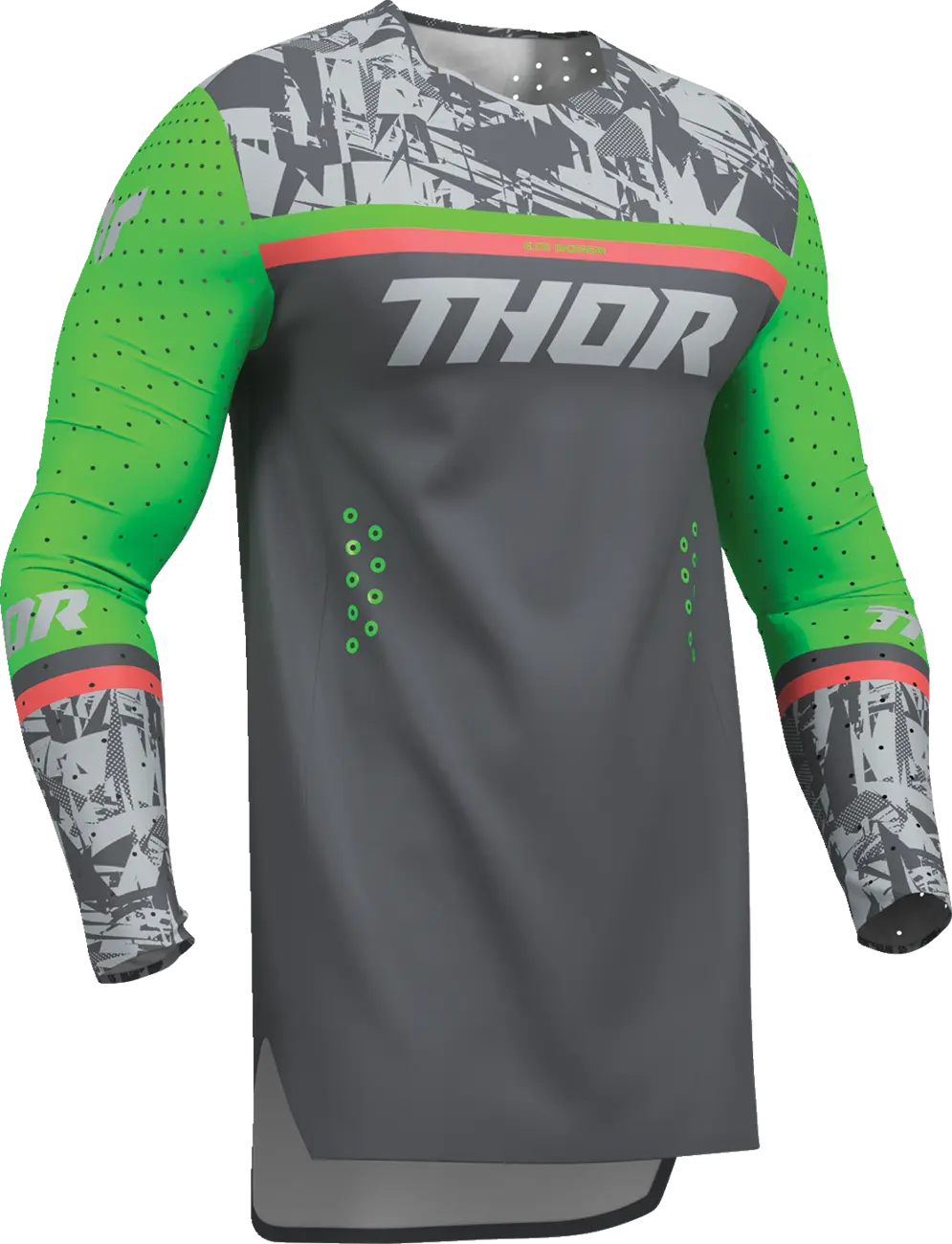 Thor Sportmode Punk'd Jersey Charcoal/Green