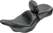 Mustang Vintage Wide Touring Seat With Backrest - For KAWASAKI