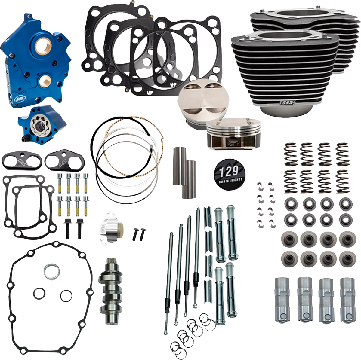 S&S Cycle 129" VVT Power Package Big Bore Kit for M8