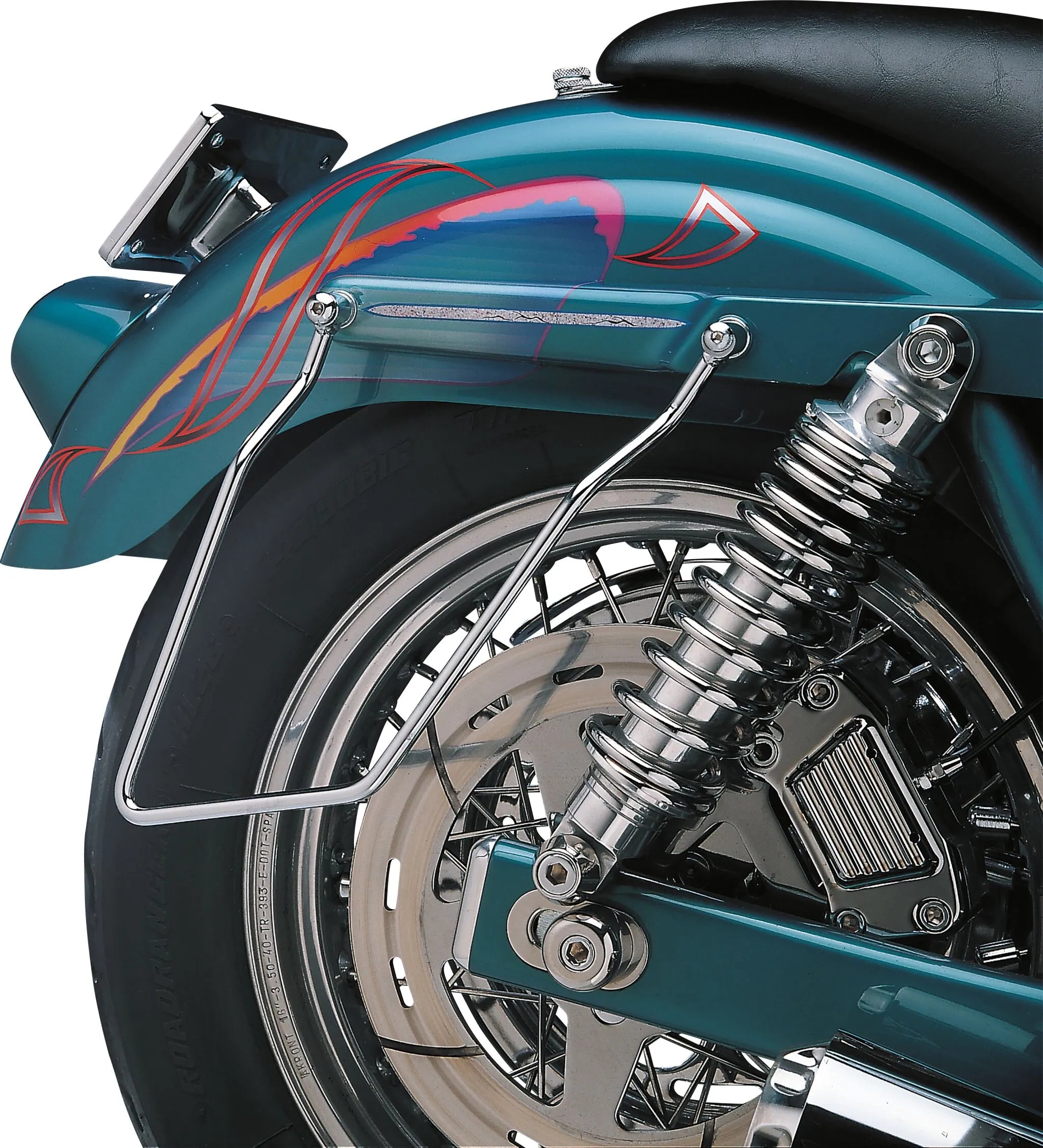 Drag Specialties Chrome Saddlebag Support Brackets