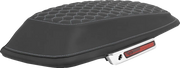 Saddlemen Honeycomb Saddlebag Lid Covers Black Silver Stitch