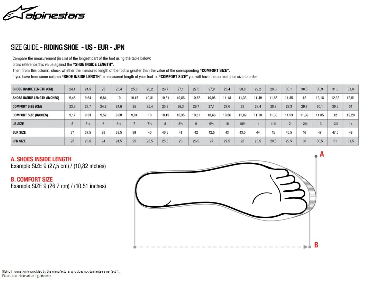 Alpinestars Stated Motorcycle Shoes Black/Gray/White