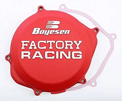 Boyesen Factory Clutch Cover - Red Anodized Aluminum