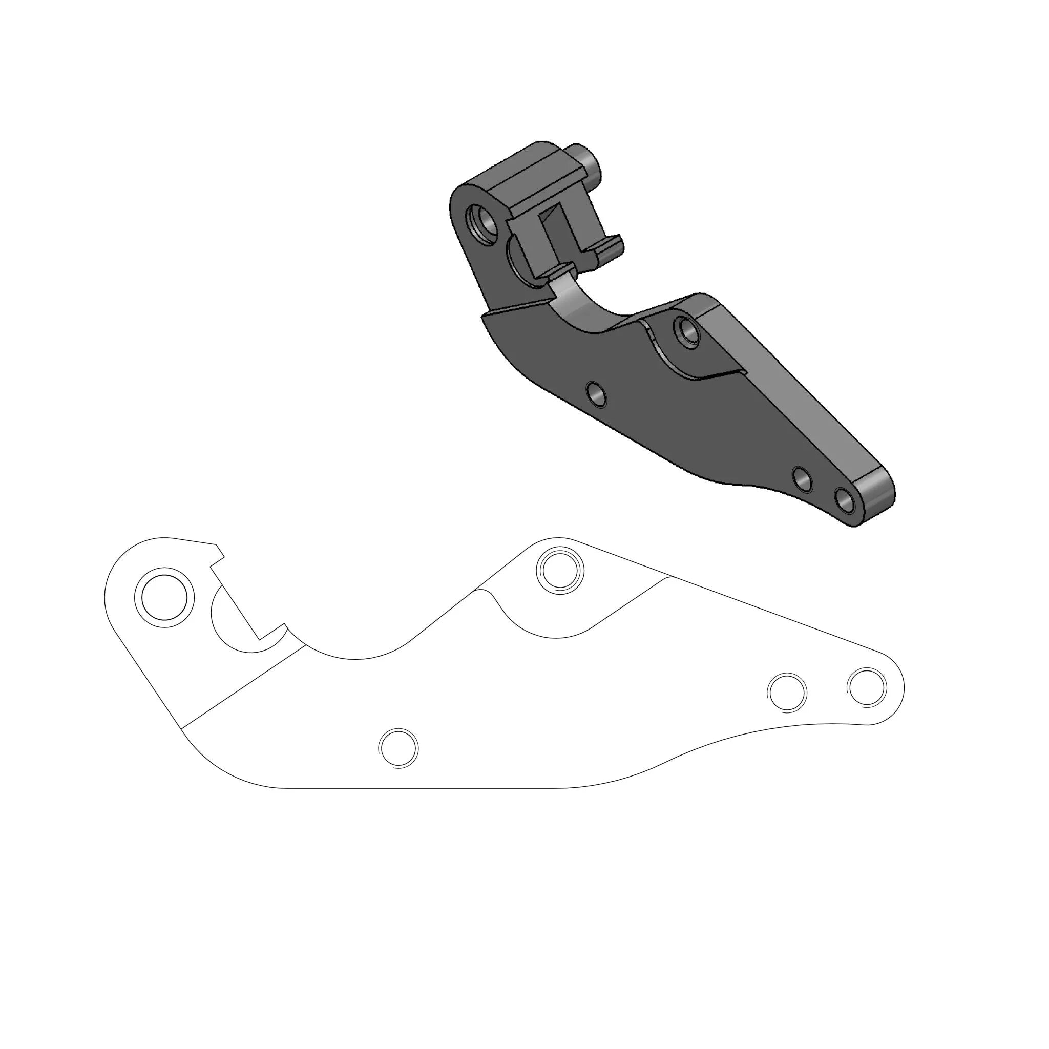 Moto-master Supermoto Street Rotor Adapter Bracket