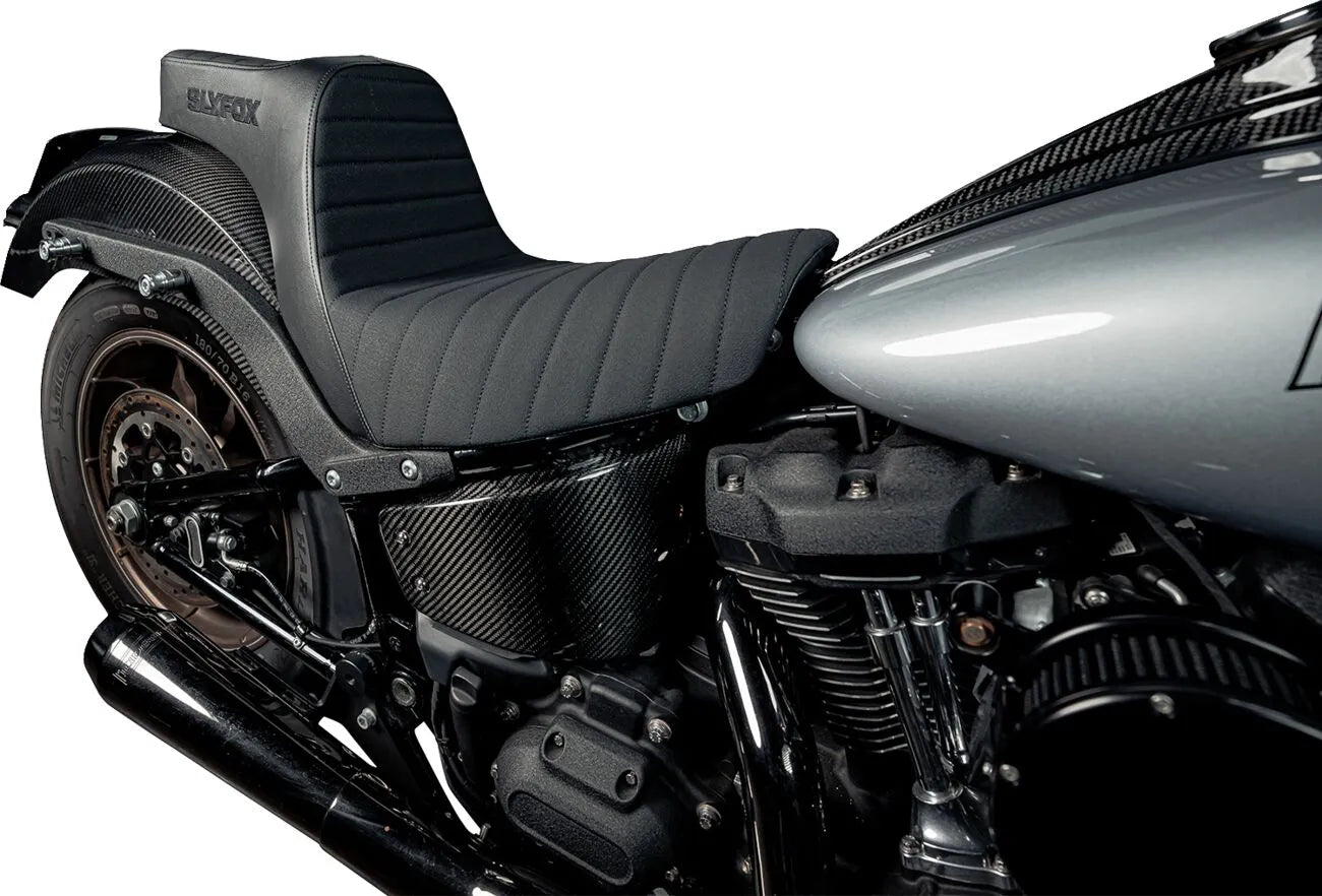2-Up Slyfox High Noon Seat - Enhanced Comfort - For Harley Davidson