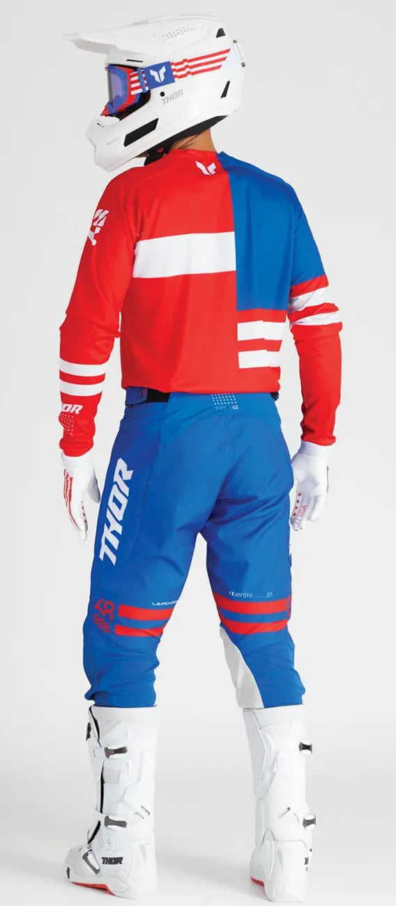 Thor Launchmode Gloves - Blue/Red/White