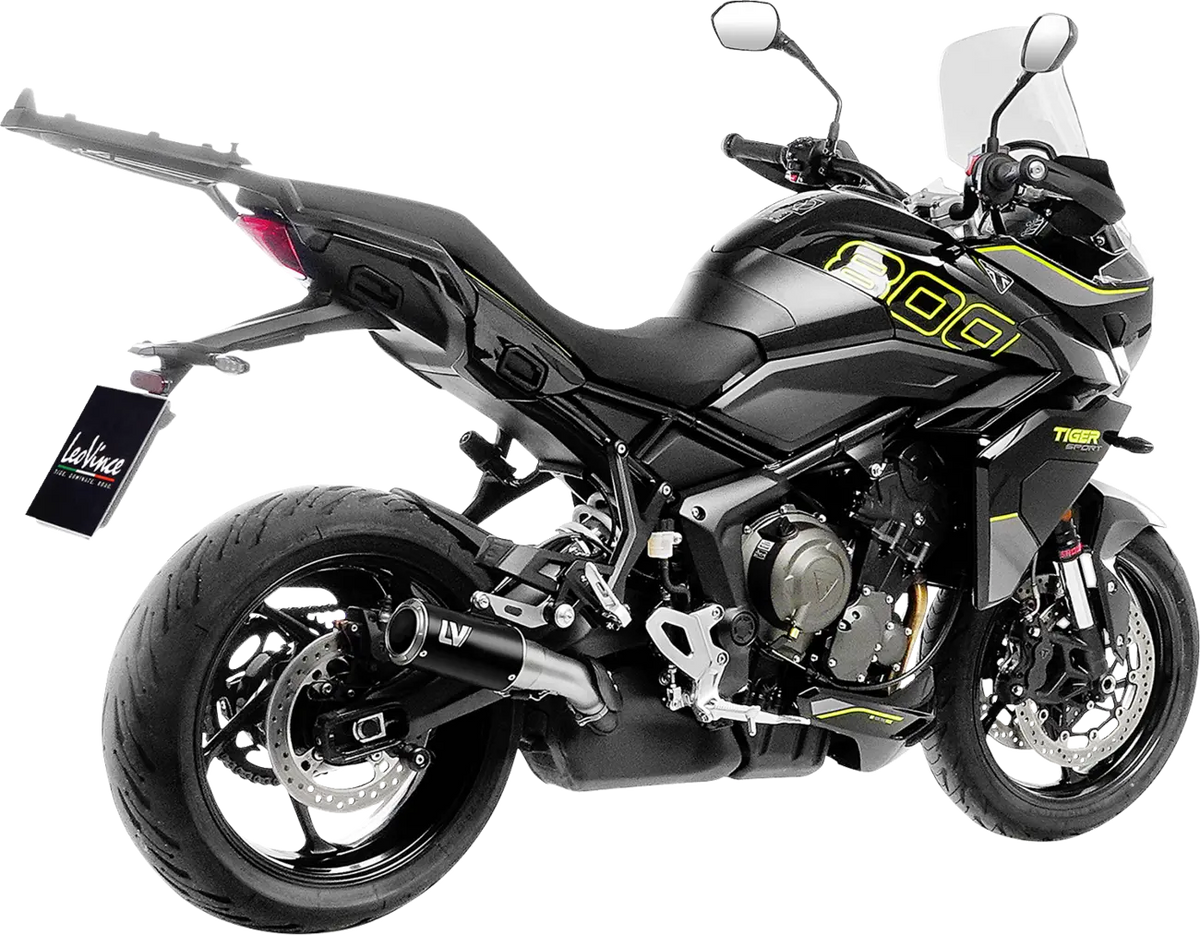 Leovince LV-Corsa Slip-On Muffler Black for Triumph Tiger 800