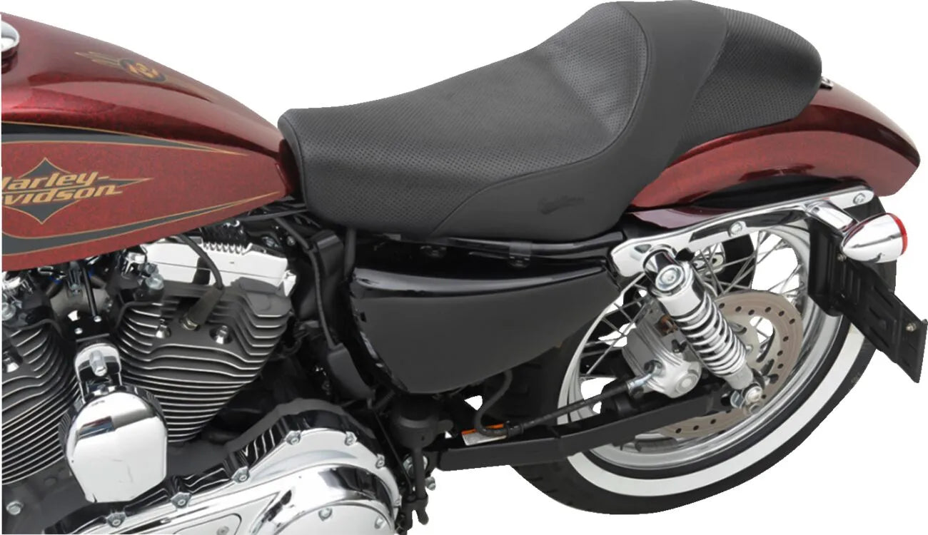 Saddlemen Americano 2-up Cafe Seat - For Harley Davidson
