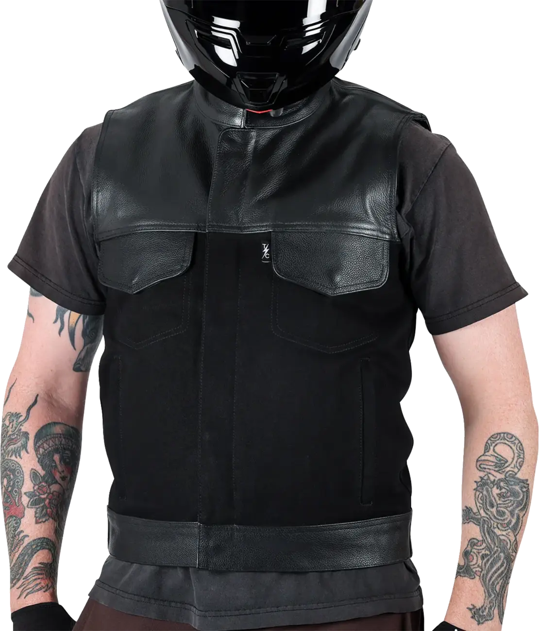 Thrashin Supply Co - Kanan Leather/Denim Riding Vest