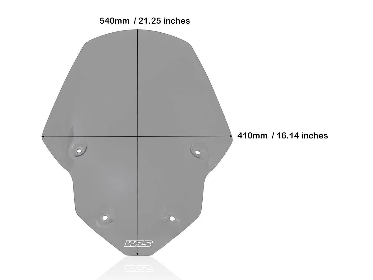 WRS Touring Windscreen - 54cm - Smoke - TR003F