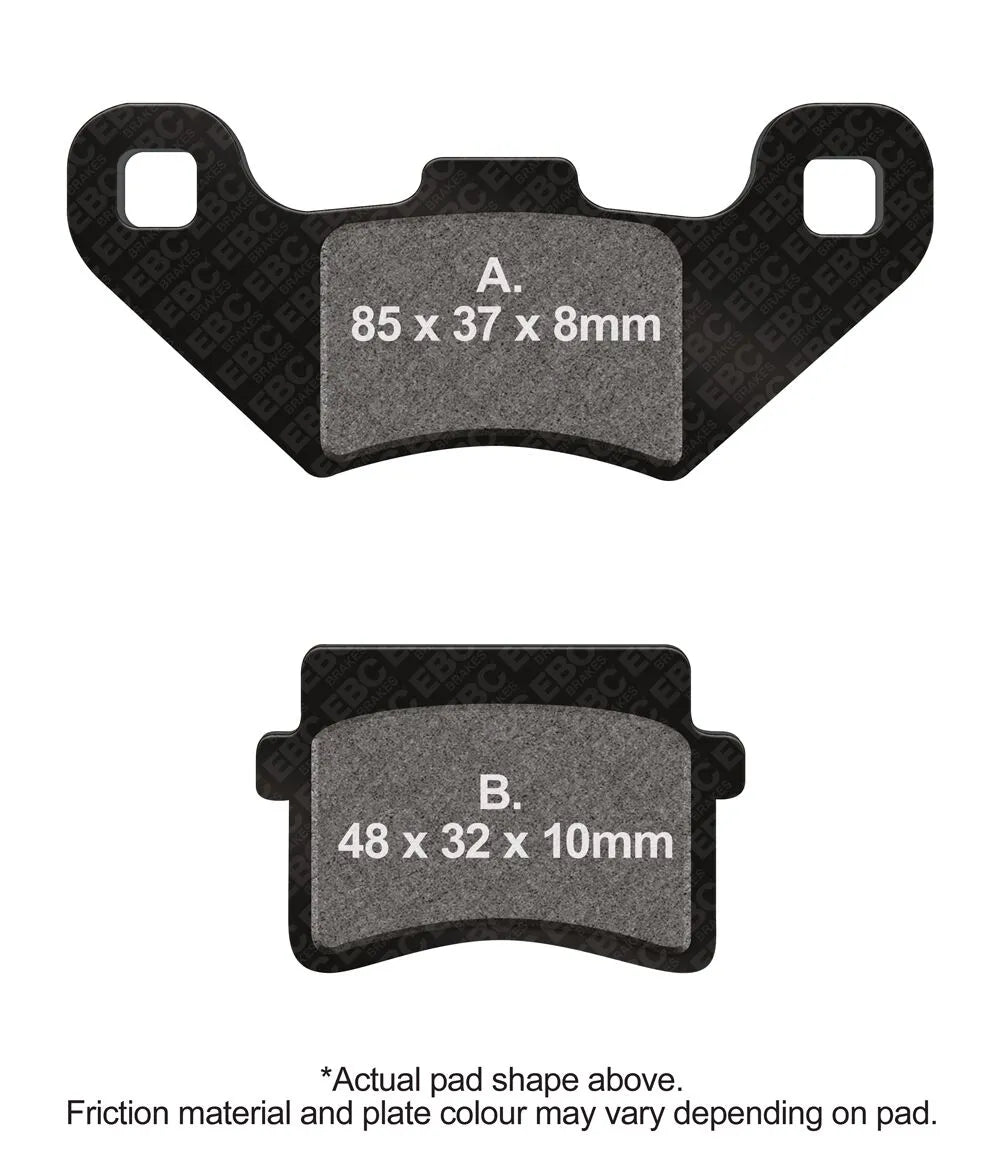 Ebc Sfac Carbon Series Skuterowe Klocki Hamulcowe - Przód