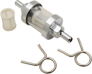Emgo Universal Inline Fuel Filter For 1/4" Fuel Line