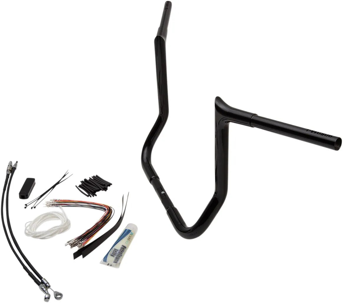 Fat Baggers Inc Ape Hanger Kit - 1-1/4" - 14" Rise - Black - 909114-B