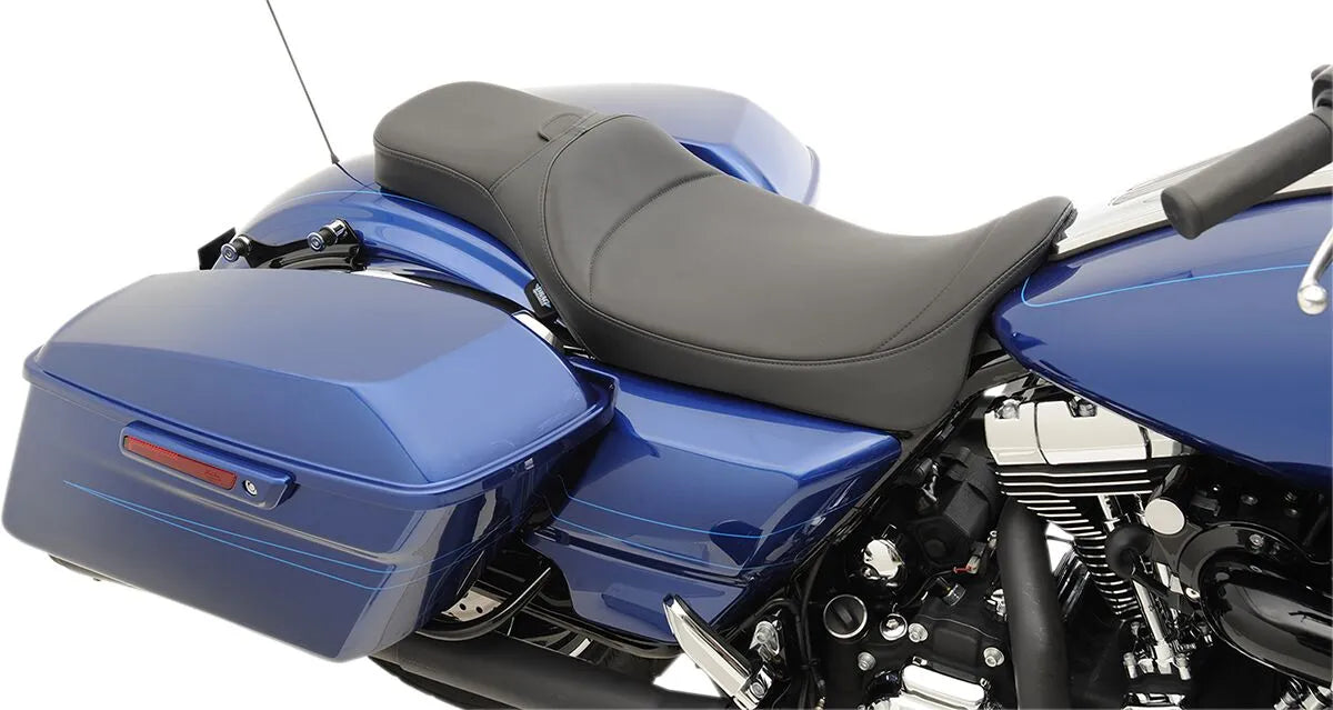 Drag Specialties Extended Reach 2-up Predator Seat - For Harley Davidson