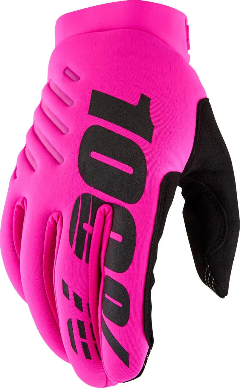 100% Women's Brisker Gloves Pink/Black