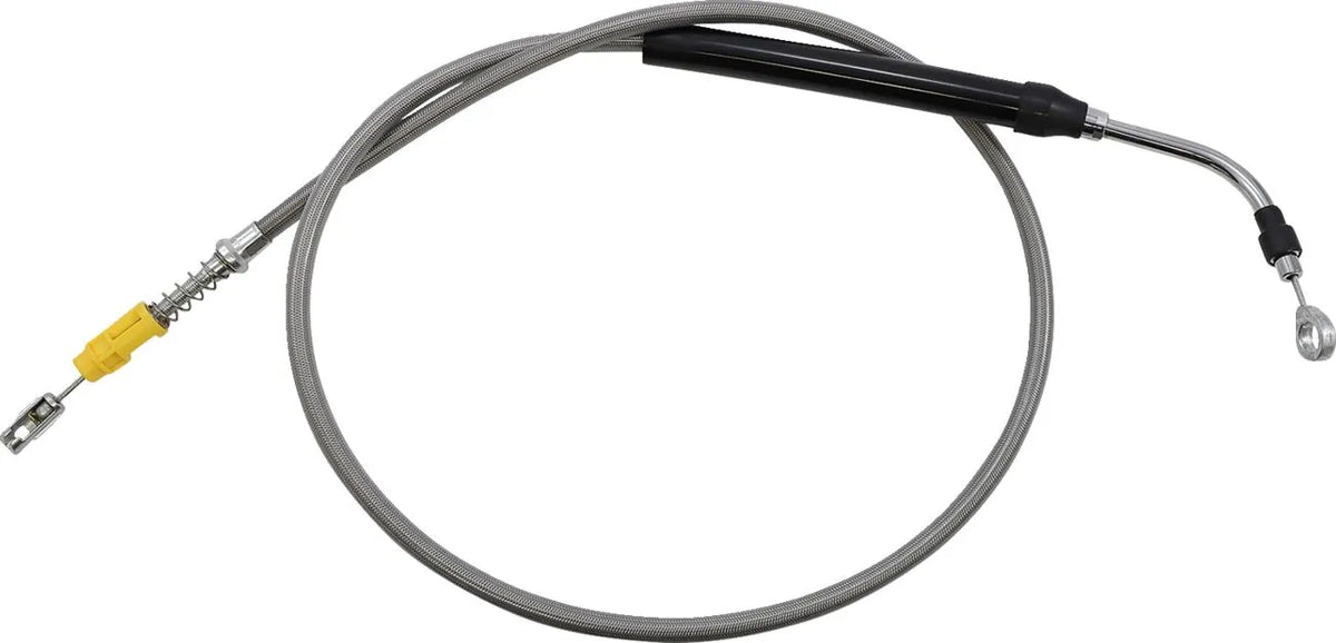La Choppers Stainless Steel Braided Polished Clutch Cable 15-17"