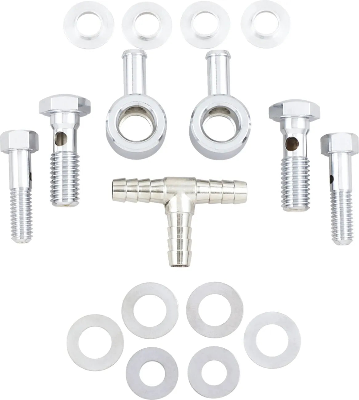 Drag Specialties Chrome Air Cleaner Breather Kit for Harley