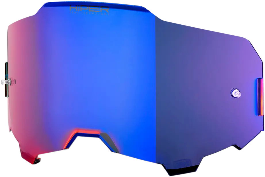 100% Armega Goggle Lens HIPER Mirror Blue
