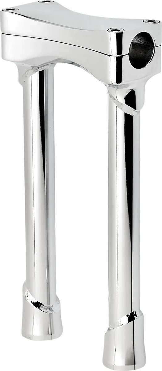 Biltwell Murdock O/S Risers - 10" - Chrome - 1-1/8" Bar