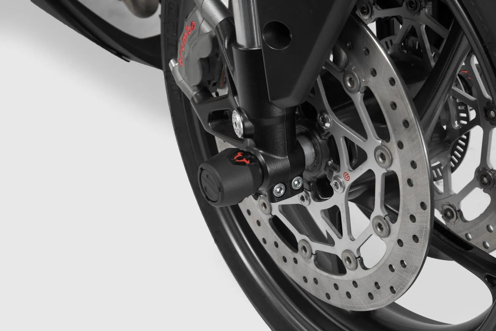 Sw-motech Front Axle Slider Set For Drive Shaft Protection
