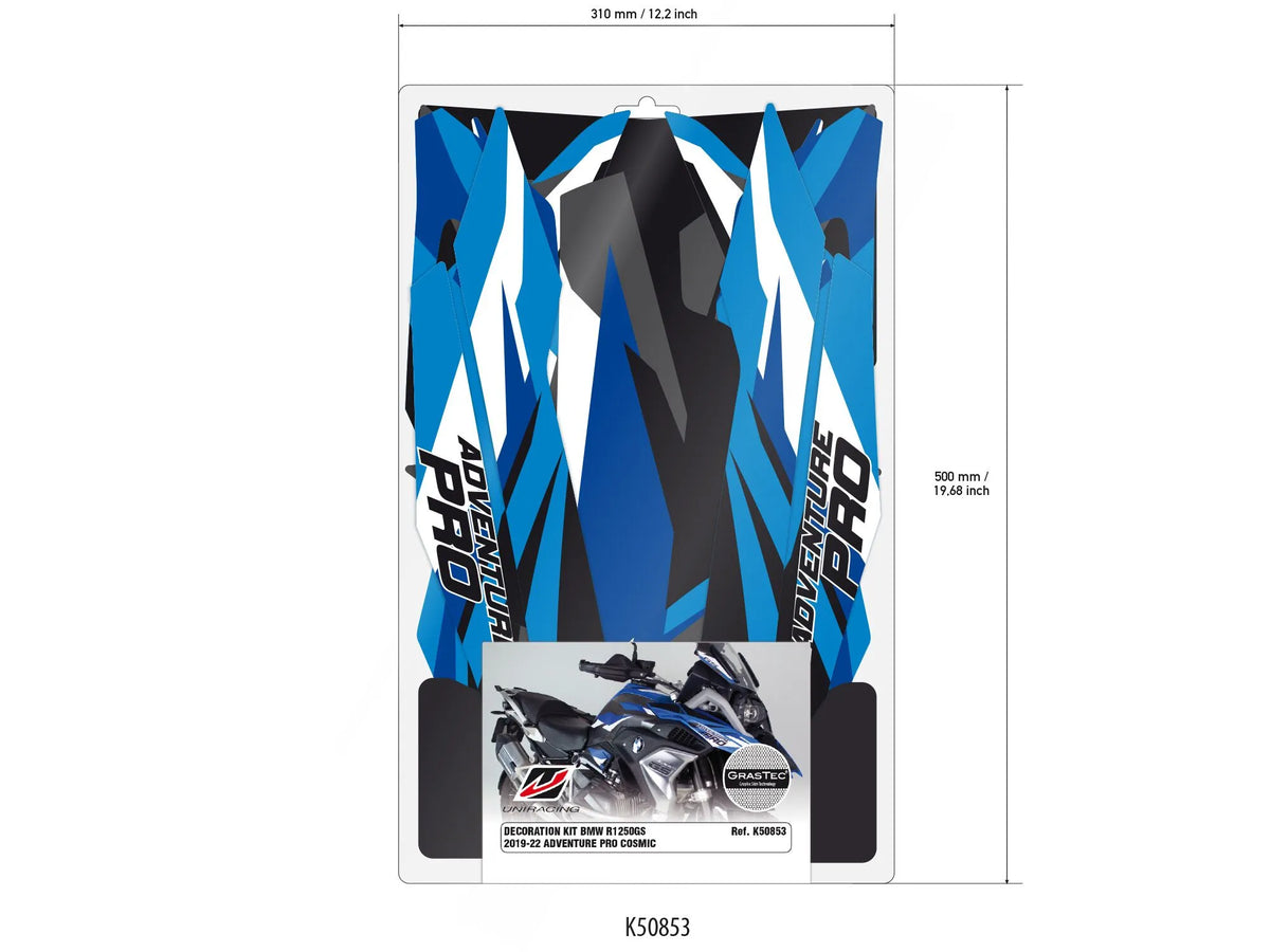 Uniracing Decal Kit Complete For Bmw - Blue/white
