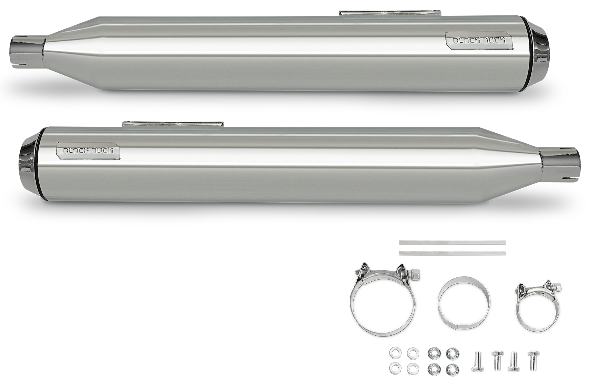Black Duck Slip-On Mufflers for Milwaukee Eight Touring – Exhaust
