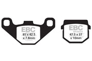 Ebc Sfa-hh Series Sintered Brake Pads For Scooters - Front