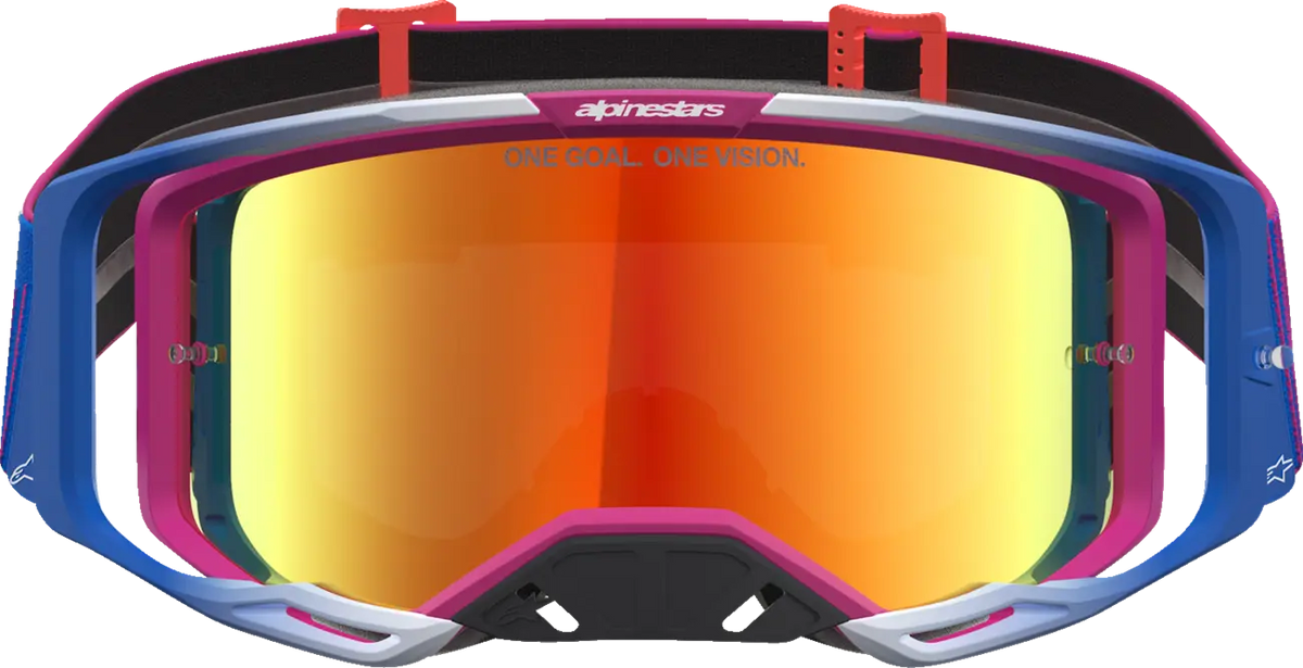Alpinestars Vision 8 Maven Goggle Fire Red Black Mirror-Red