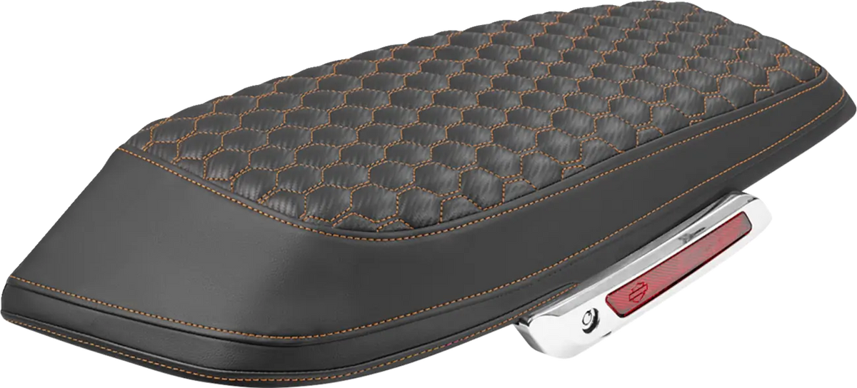 Saddlemen Honeycomb Saddlebag Lid Covers Black Orange FLTR/FLHX