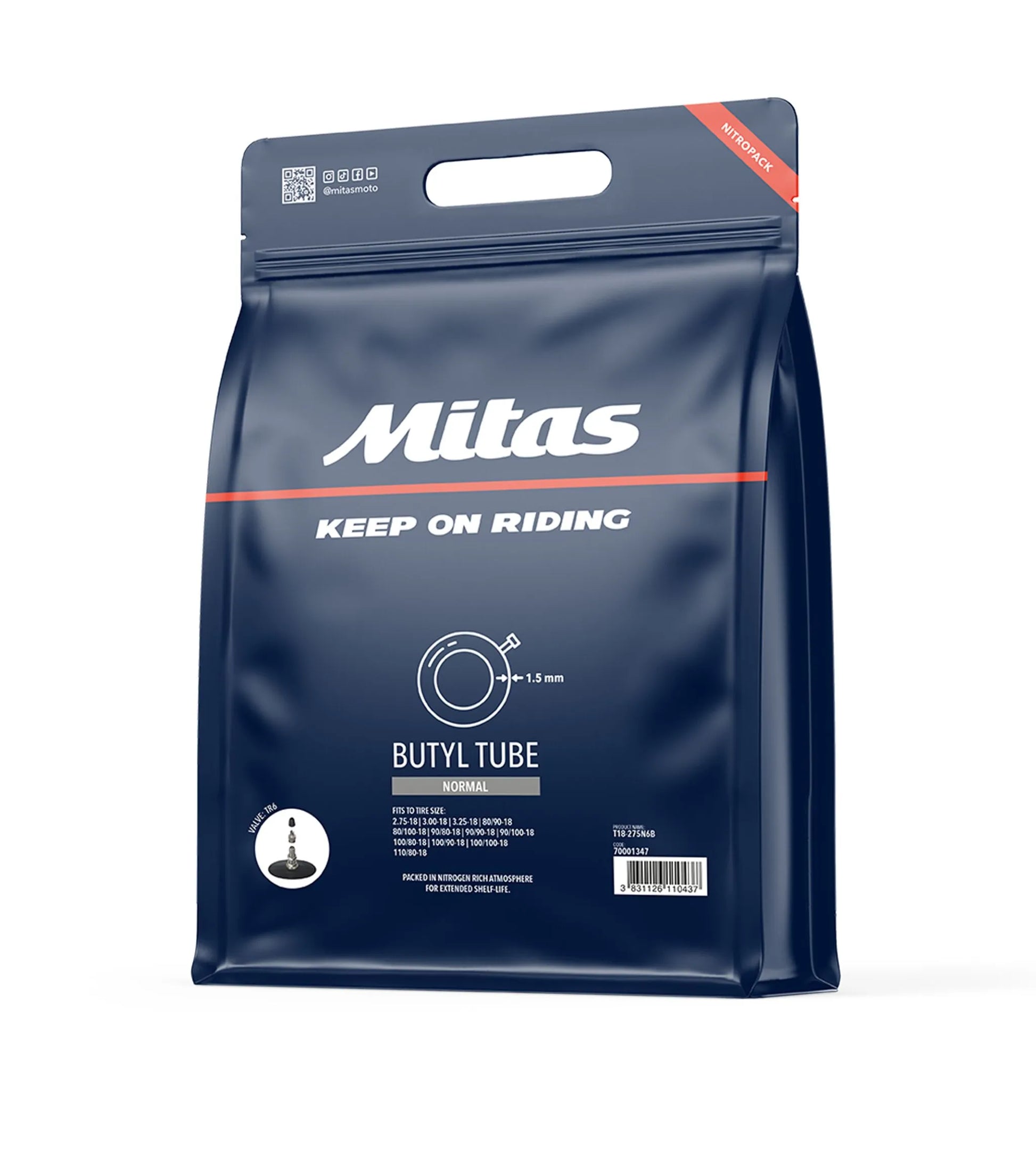 MITAS Standard Duty Motorcycle Inner Tube