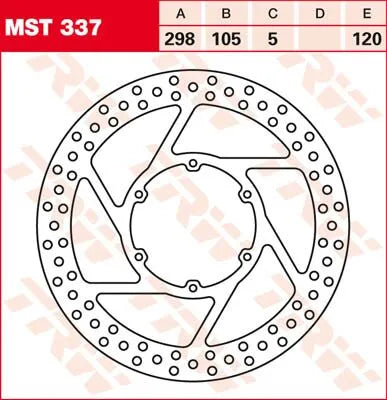 Trw Round Fixed Brake Rotor For 250-299mm - Front