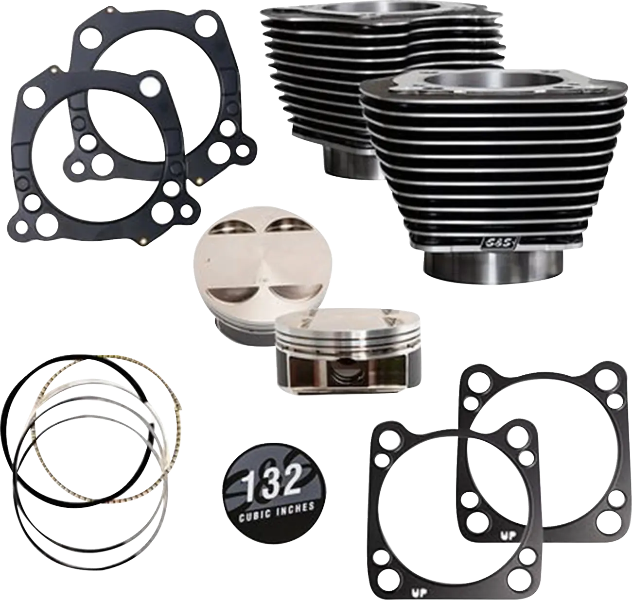 S&S Cycle Big Bore Cylinder Kit for 132" Engines