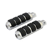 MCS Comfort foot pegs - Small diameter - Chrome